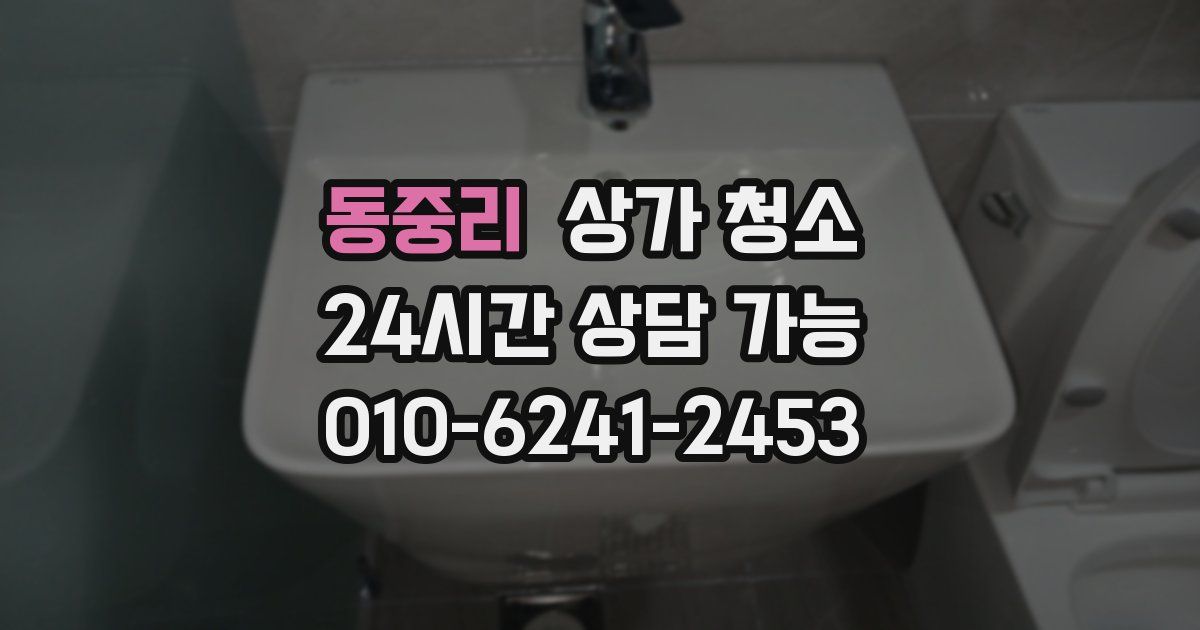 동중리 상가 청소