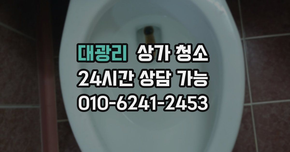 대광리 상가 청소