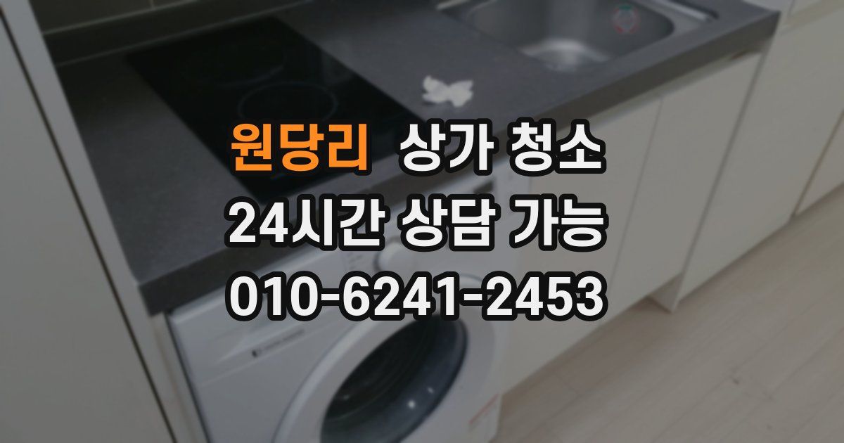 원당리 상가 청소