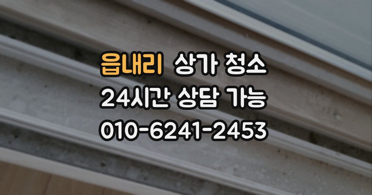 읍내리 상가 청소