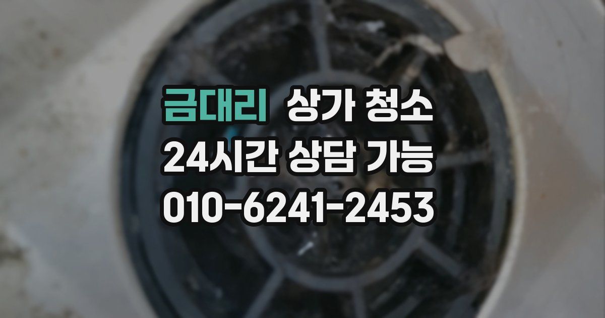 금대리 상가 청소