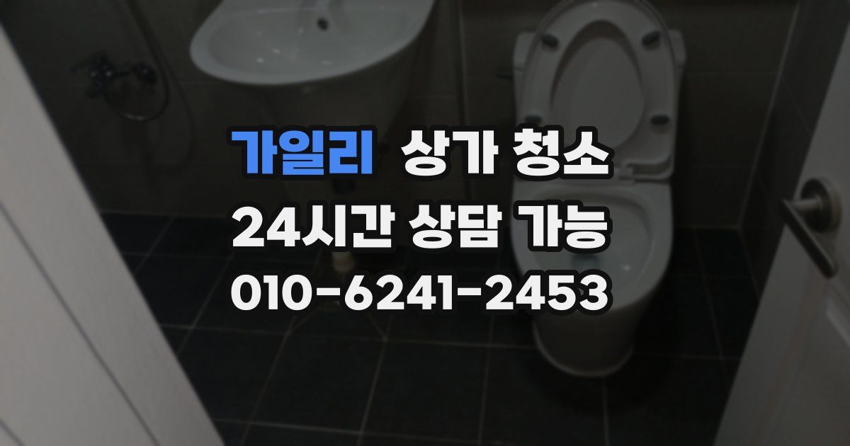 가일리 상가 청소