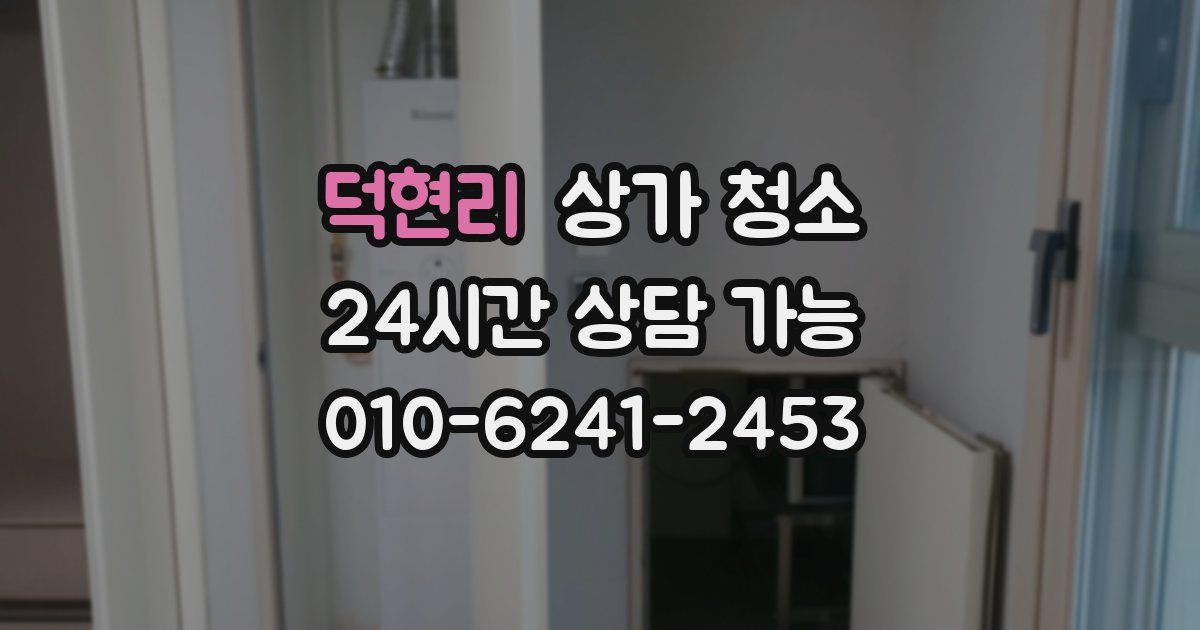 덕현리 상가 청소