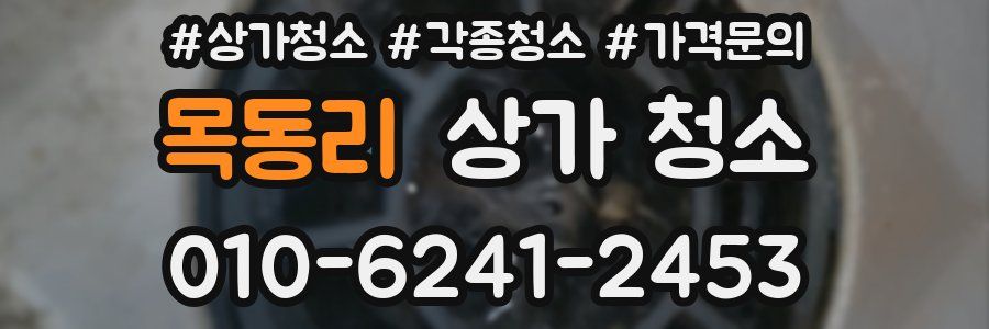 목동리 상가 청소