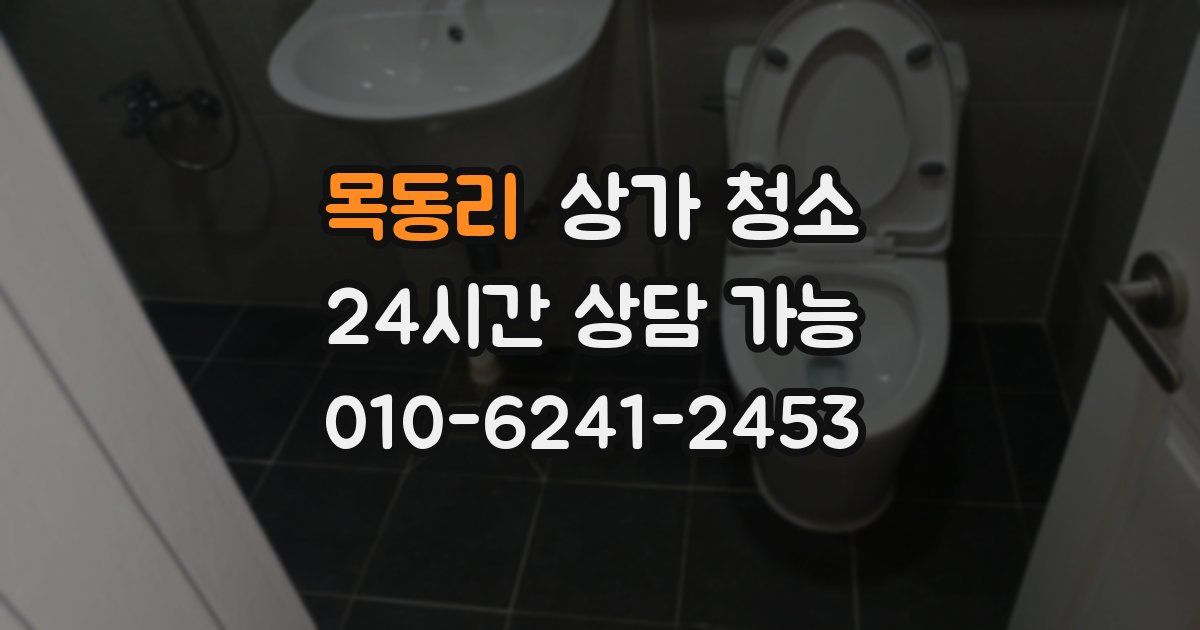 목동리 상가 청소