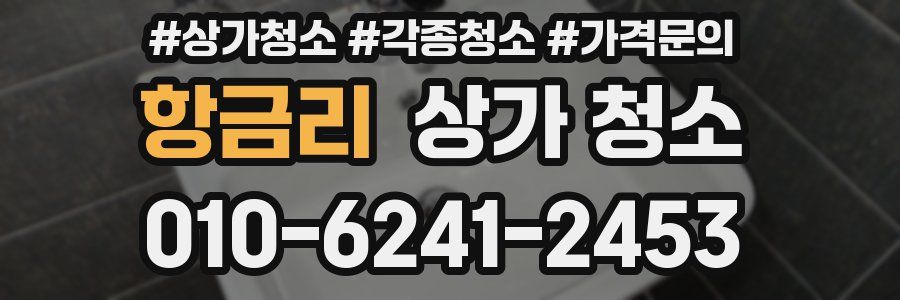 항금리 상가 청소