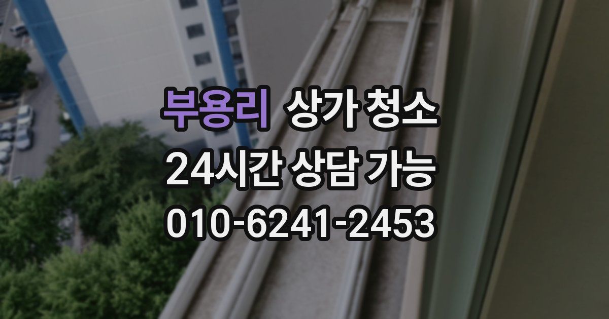 부용리 상가 청소