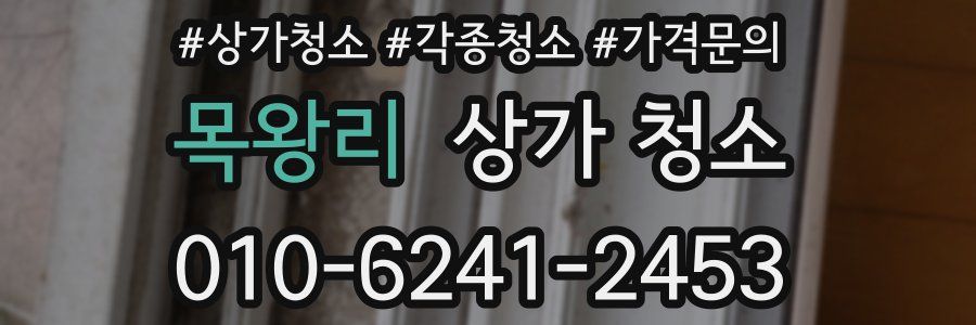 목왕리 상가 청소