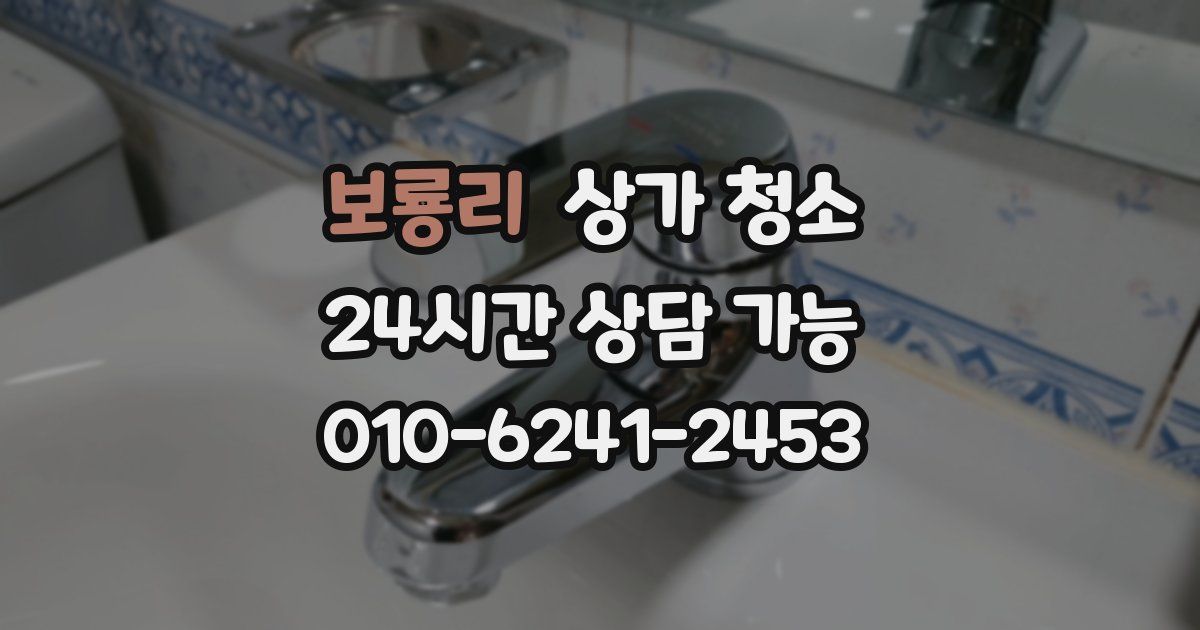 보룡리 상가 청소