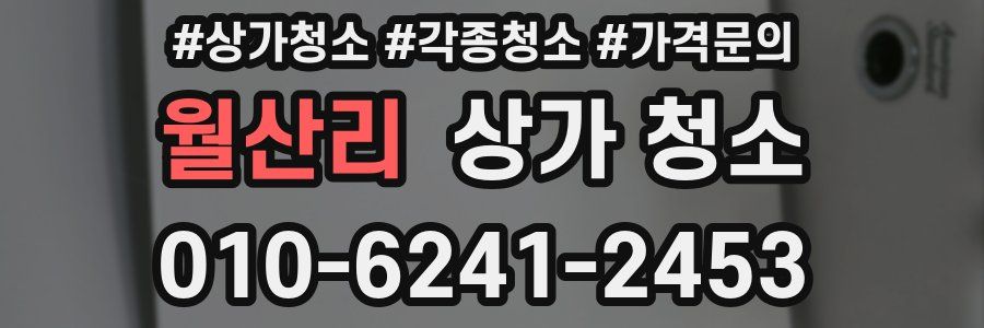 월산리 상가 청소