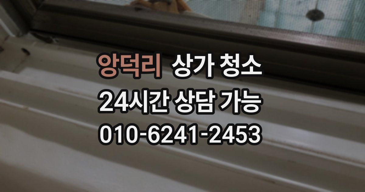 앙덕리 상가 청소