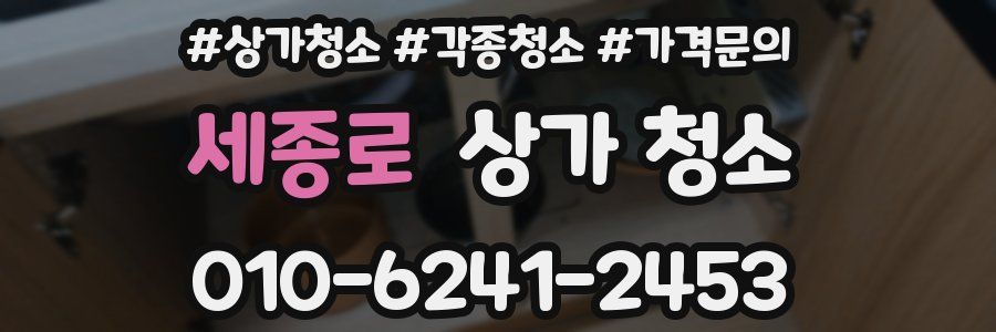 세종로 상가 청소