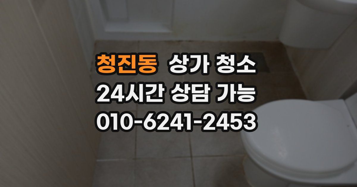 청진동 상가 청소