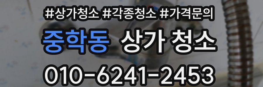 중학동 상가 청소