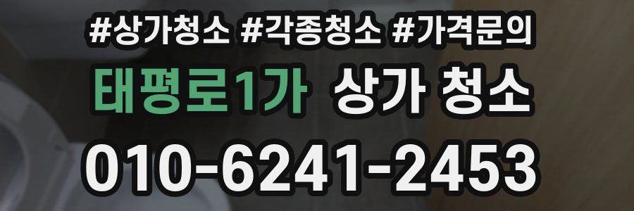 태평로1가 상가 청소