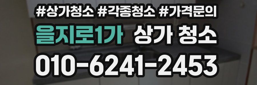 을지로1가 상가 청소