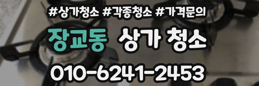 장교동 상가 청소