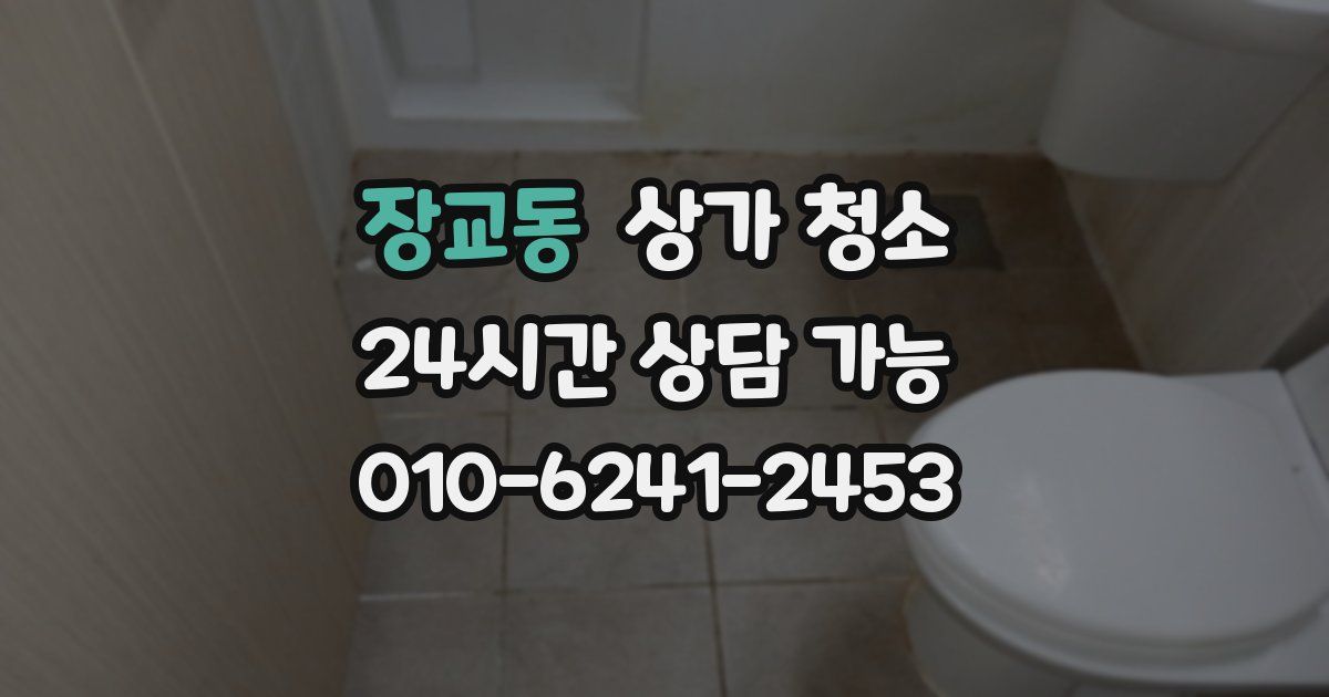 장교동 상가 청소