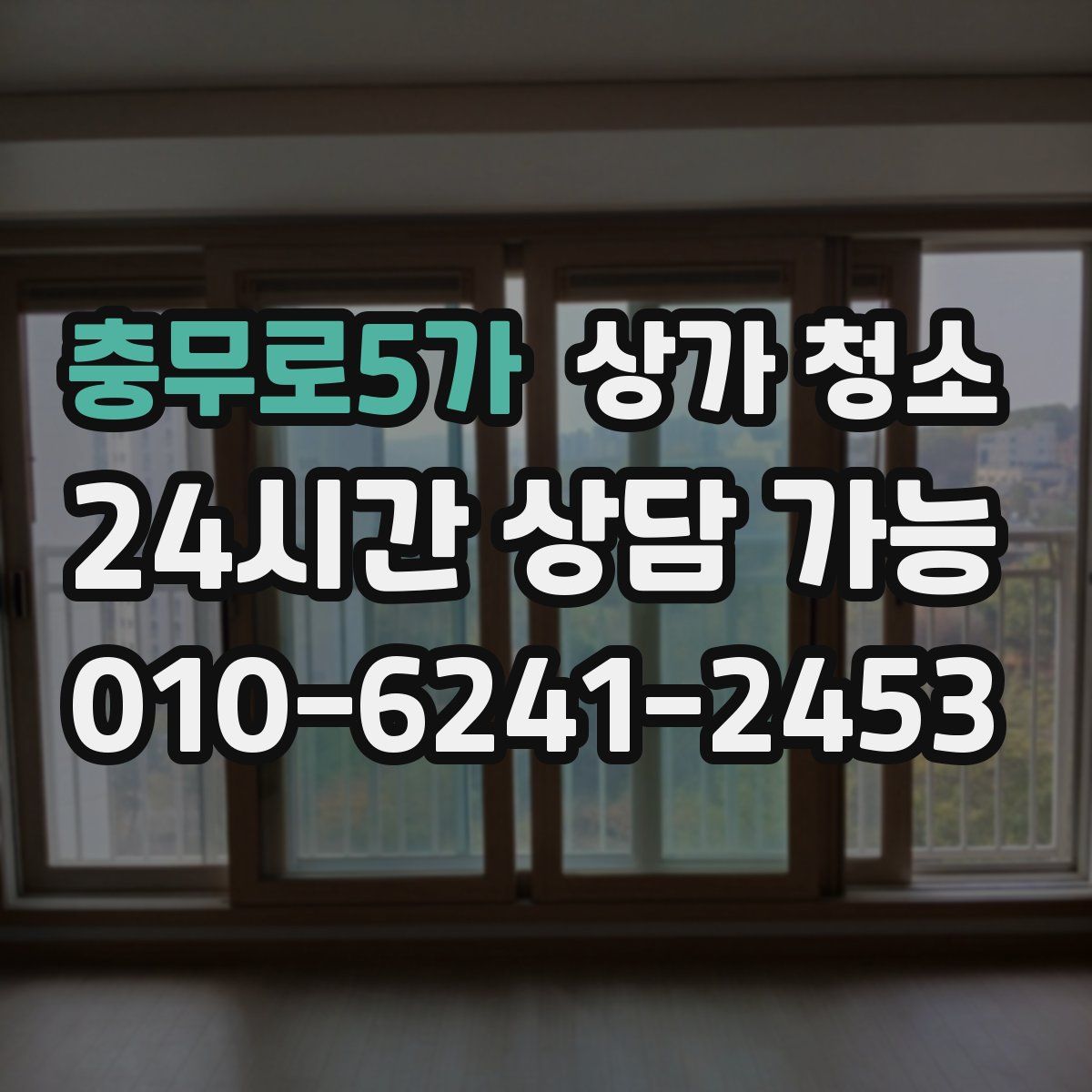충무로5가 상가 청소