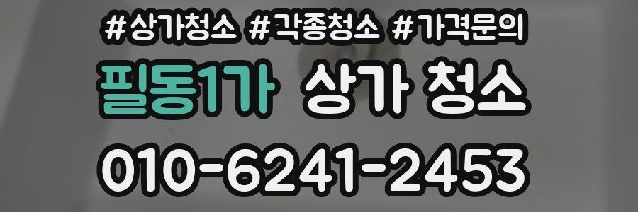 필동1가 상가 청소