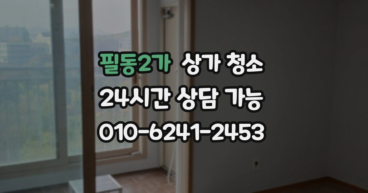 필동2가 상가 청소