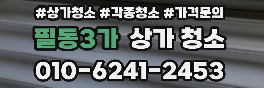필동3가 상가 청소