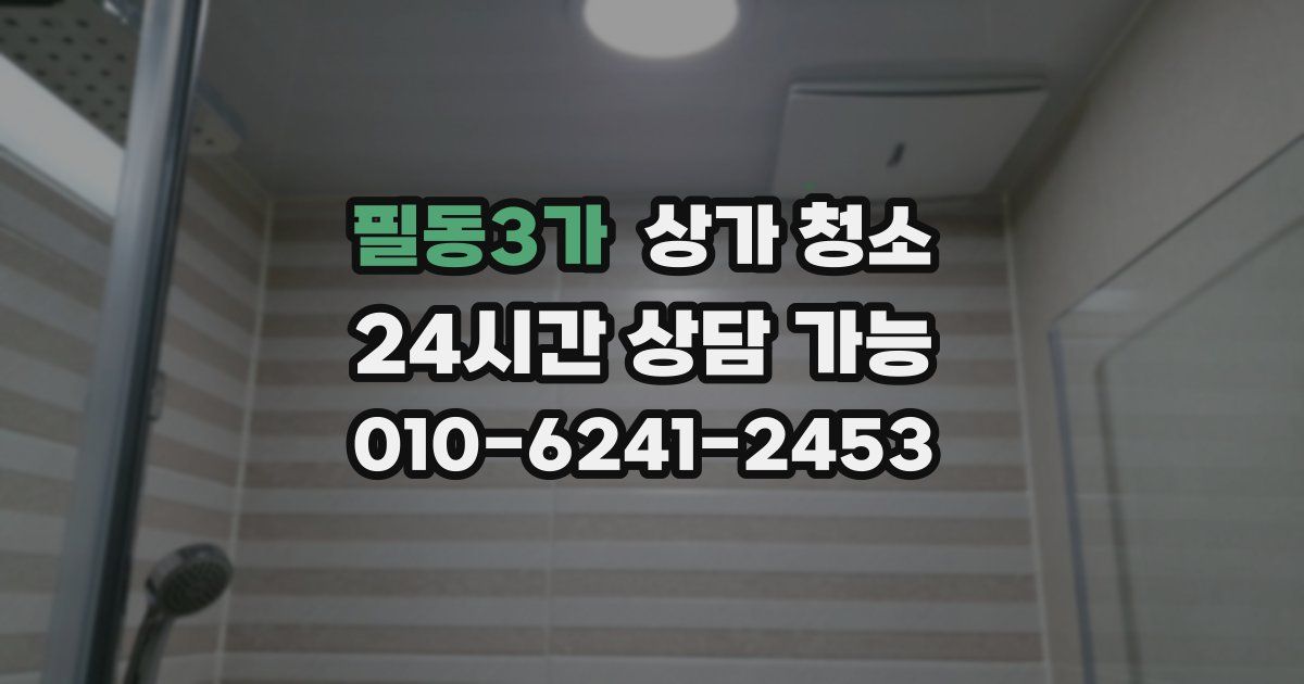필동3가 상가 청소