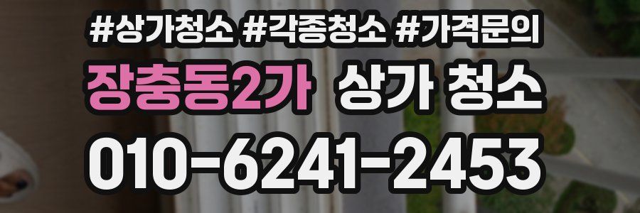 장충동2가 상가 청소