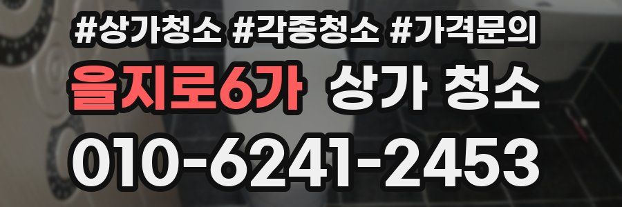 을지로6가 상가 청소