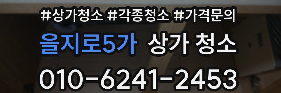 을지로5가 상가 청소