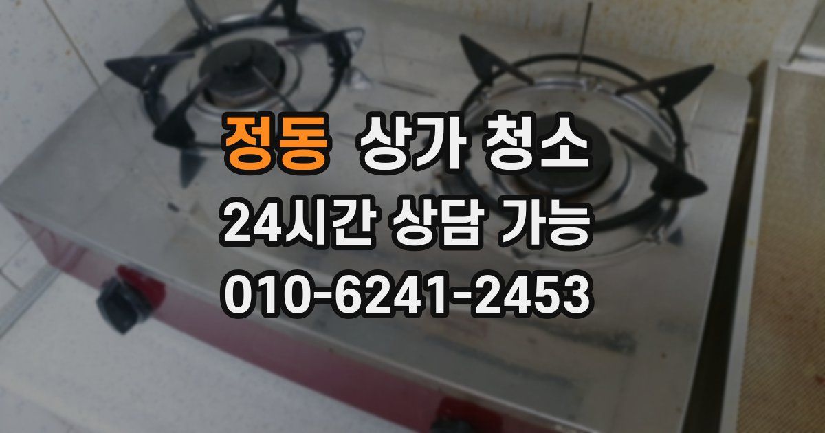 정동 상가 청소