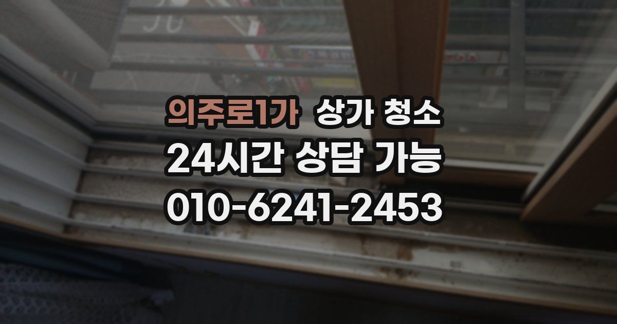 의주로1가 상가 청소