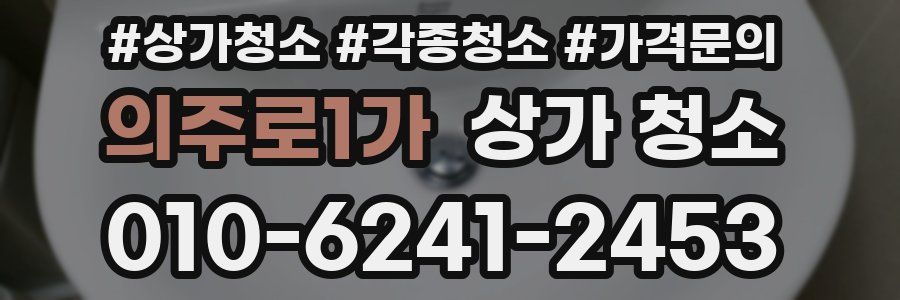 의주로1가 상가 청소