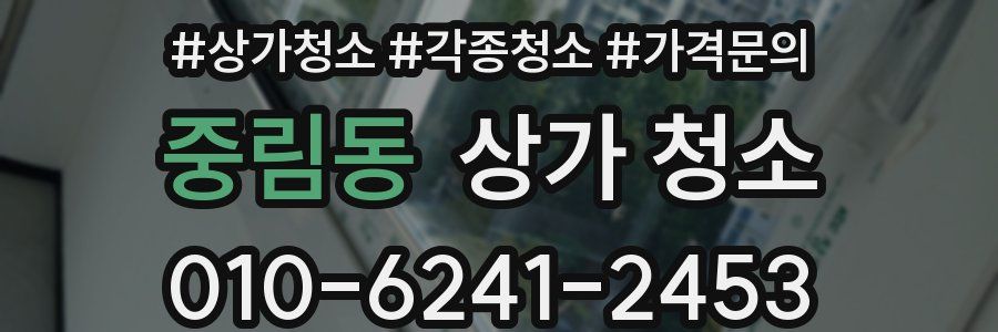 중림동 상가 청소