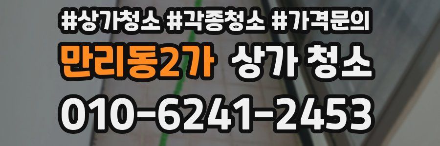 만리동2가 상가 청소