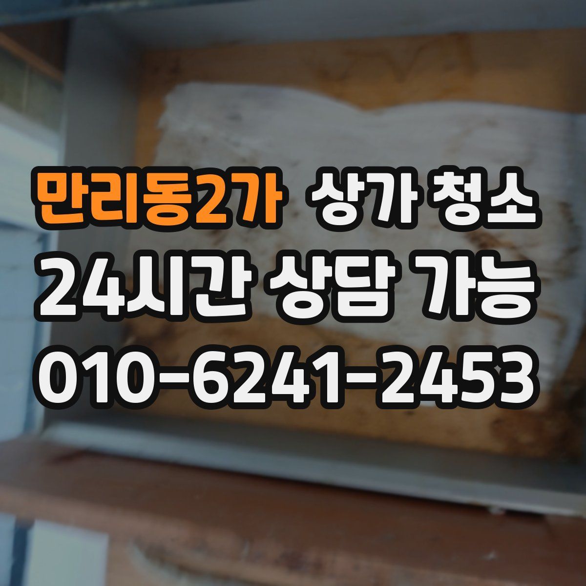 만리동2가 상가 청소