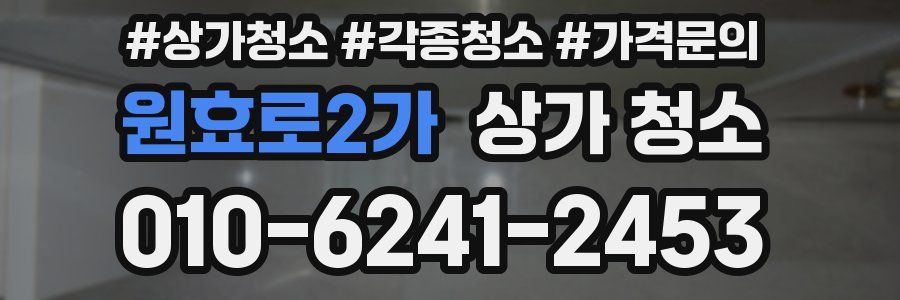 원효로2가 상가 청소