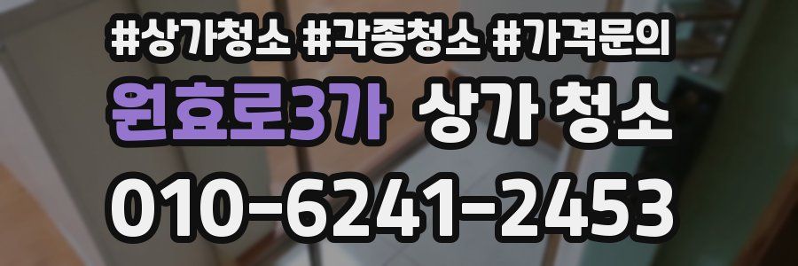 원효로3가 상가 청소