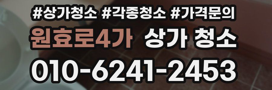 원효로4가 상가 청소