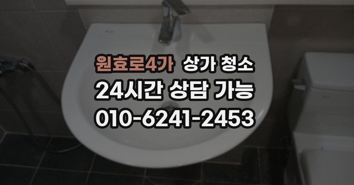 원효로4가 상가 청소