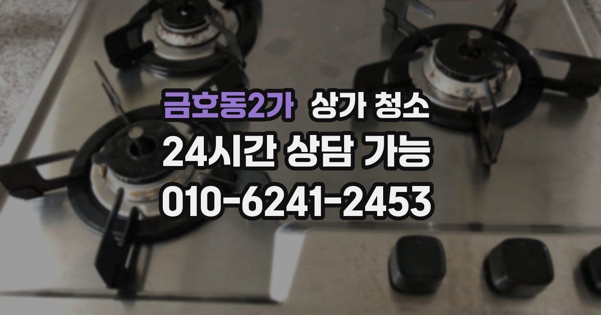 금호동2가 상가 청소