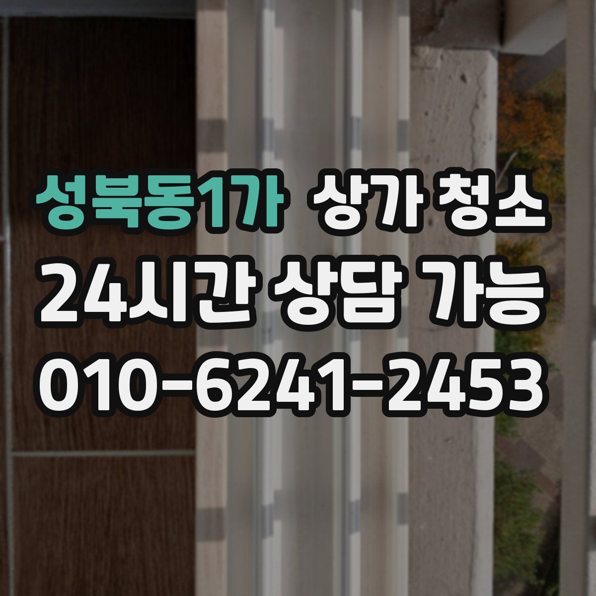 성북동1가 상가 청소