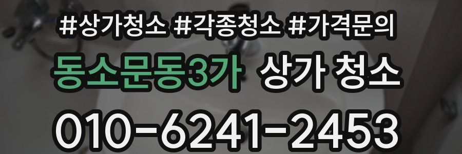 동소문동3가 상가 청소