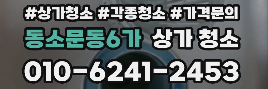 동소문동6가 상가 청소