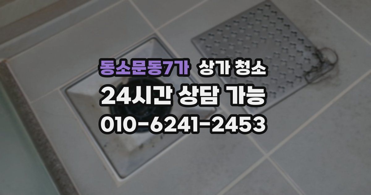 동소문동7가 상가 청소
