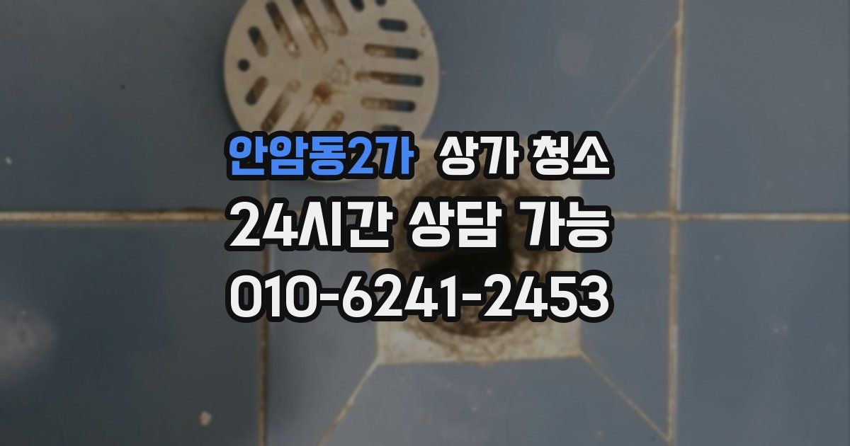 안암동2가 상가 청소