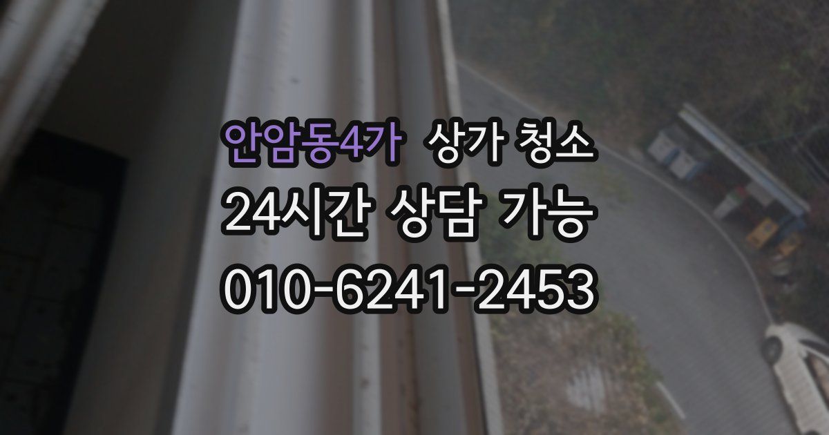 안암동4가 상가 청소