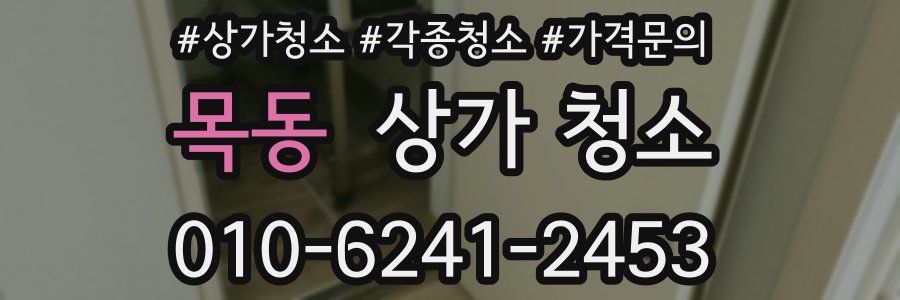 목동 상가 청소