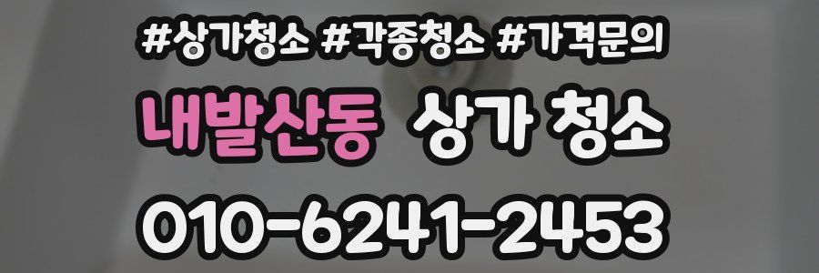 내발산동 상가 청소