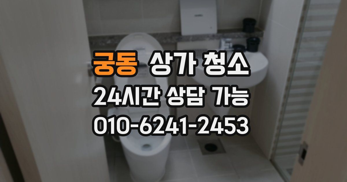 궁동 상가 청소